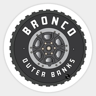 Bronco Outer Banks Tire Sticker